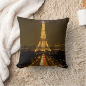 フランス パリ エッフェル塔の夜景 クッション (ブランケット)