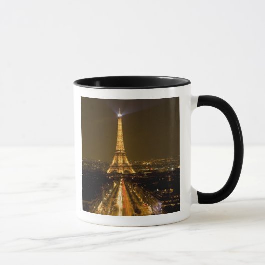 フランス パリ エッフェル塔の夜景 マグカップ (右)