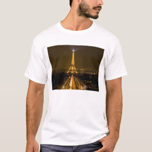 フランス パリ エッフェル塔の夜景 Tシャツ