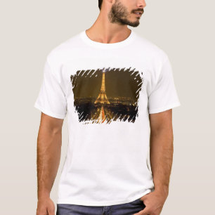 フランス パリ エッフェル塔の夜景 Tシャツ