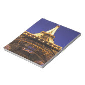フランス、パリ エッフェル塔、夜景 ノートパッド (回転)