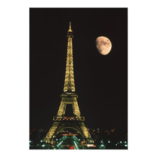 フランス パリ エッフェル塔 夜景 フォトプリント            (正面)