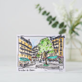 フランス，パリ，カルフール・ド・ロデオン ポストカード (スタンド正面)