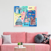フランス,パリ キャンバスプリント (インサイチュ (リビング))