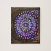 フランス、パリ。ステンドグラスのインテリア詳細 ジグソーパズル (縦)