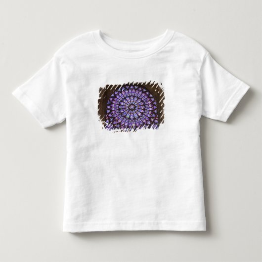 フランス, パリ. ステンドグラスの内装の詳細 トドラーTシャツ (正面)