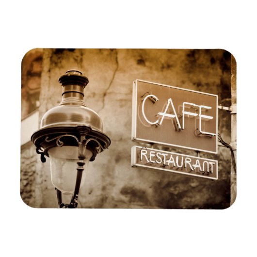 フランス パリ セピア カフェ 看板 マグネット (横)