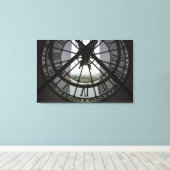 フランス、パリ。セーヌ川の向こう側を見る キャンバスプリント (インサイチュ (ウッドフロア))