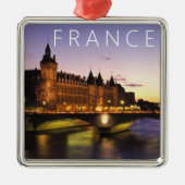 フランス パリ セーヌ川の議会 メタルオーナメント (正面)