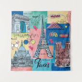 フランス，パリ タペストリー (正面(横))