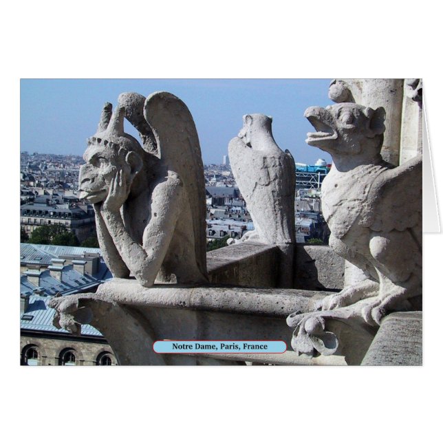 フランス，パリ，ノートルダム (正面横)