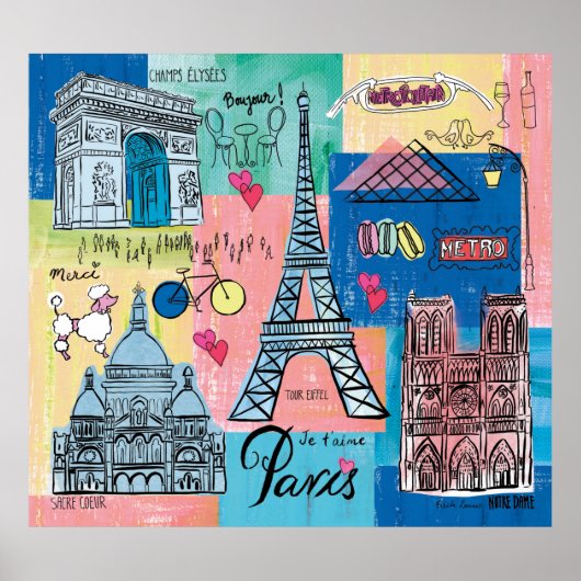 フランス,パリ ポスター (正面)