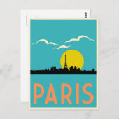 フランス，パリ， ポストカード (正面/裏面)