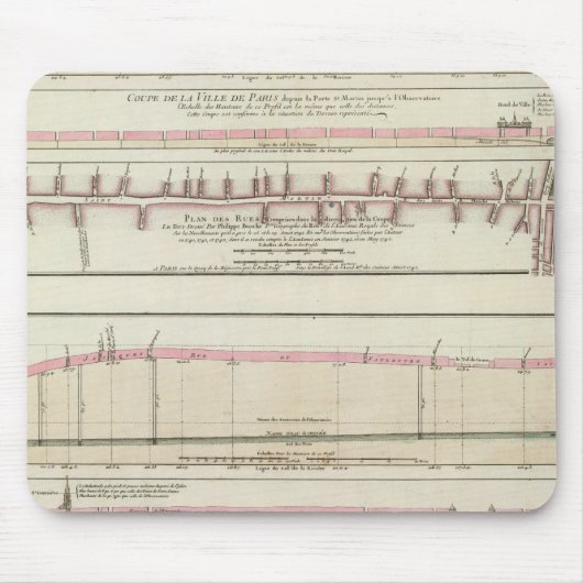 フランス，パリ マウスパッド (正面)