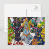 フランス、パリ、ミニチュアエッフェルタワー ポストカード (正面/裏面)