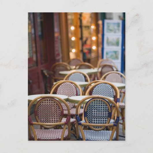 フランス,パリ,モンマルトル:プレイスデュテルトル,カフェ2 ポストカード (正面)