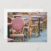 フランス，パリ，モンマルトル：プレイスデュテルトル，カフェ ポストカード (正面/裏面)