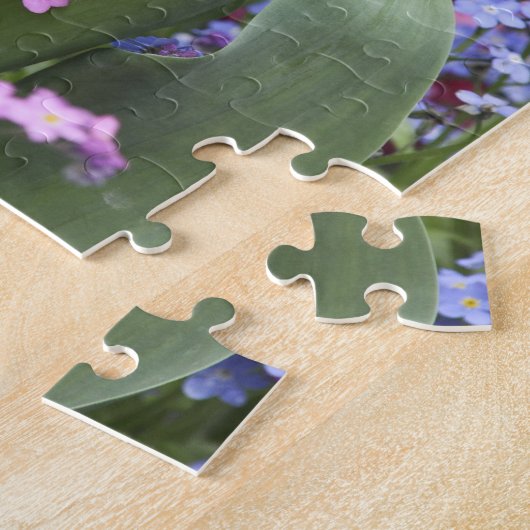 フランス,パリ,ルクセンブルクの庭園でのチューリップ ジグソーパズル (側面)