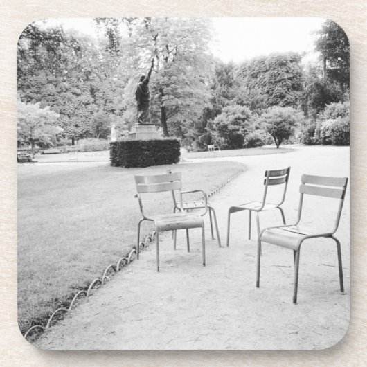 フランス、パリ:ルクセンブルグガーデンズ像 コースター (正面)