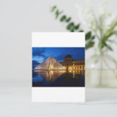 フランス，パリ，ルーヴル美術館のピラミッド ポストカード (スタンド正面)