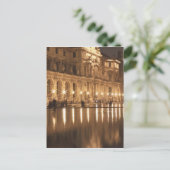 フランス、パリ、ルーヴル美術館のプールを反射 ポストカード (スタンド正面)