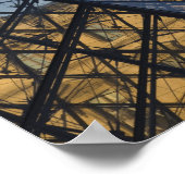 フランス、パリ、ルーヴル美術館、ピラミッド ポスター (角)