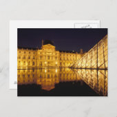 フランス、パリ、ルーヴル美術館。 ポストカード (正面/裏面)