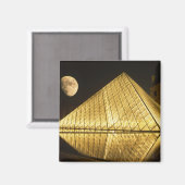 フランス、パリ、ルーヴル美術館 マグネット (正面/裏面)