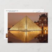 フランス,パリ,ルーヴル ポストカード (正面/裏面)