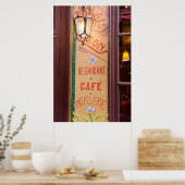 フランス，パリ，レストランサイン ポスター (キッチン)