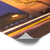 フランス、パリ、凱旋門の夕暮れ。 ポスター (角)