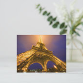 フランス、パリ。基地から見上げるエッフェル ポストカード (スタンド正面)