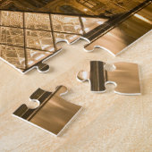 フランス、パリ。夕暮れ時のルーヴル美術館。クレジット2 ジグソーパズル (側面)