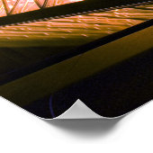 フランス、パリ。夕暮れ時のルーヴル美術館。2 ポスター (角)