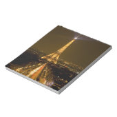 フランス、パリ。夜景のエッフェルタワー ノートパッド (回転)