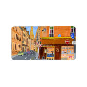 フランス パリ 返送先住所ラベル ラベル (正面)