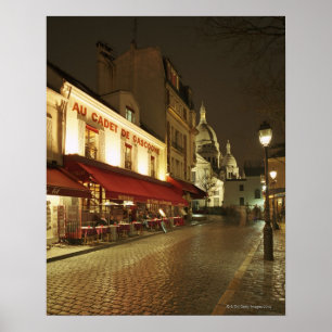 フランス、パリ、Montmartre ポスター