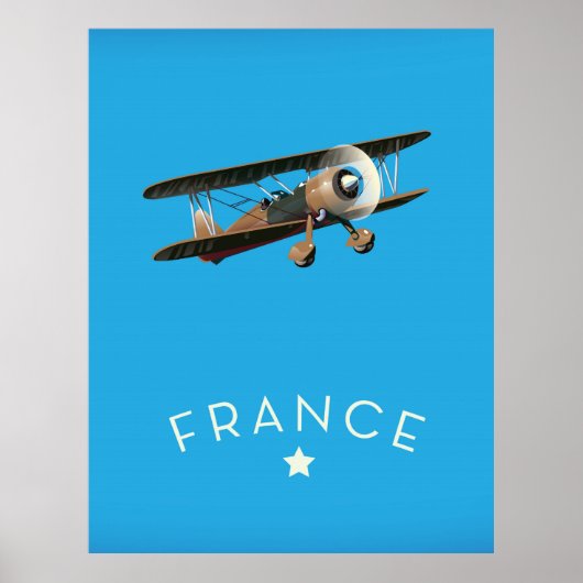 フランス ビンテージ 飛行ポスター ポスター (正面)