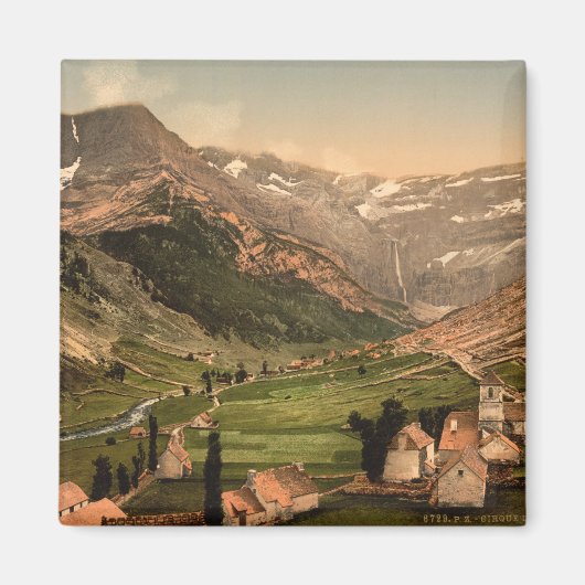 フランス，ピレネー， La Cirque de Gavarnie マグネット (正面)