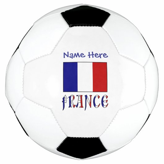 フランス フラグ オリジナル  サッカーボール (正面)