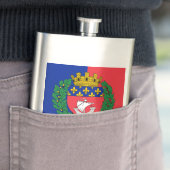 フランス・フラスコ・パリ国旗 フラスク (インサイチュ)