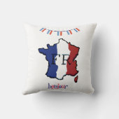 フランス – フラッグ付きクッシフランスのョン クッション (裏面)