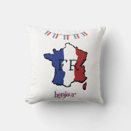 フランス – フラッグ付きクッシフランスのョン クッション