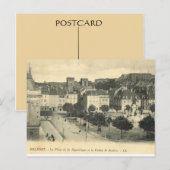 フランス、フランスのヴィンテージベルフォール、パレ・ド・ジャスティス ポストカード (正面/裏面)