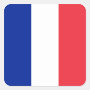 フランス-フランスの国旗 スクエアシール