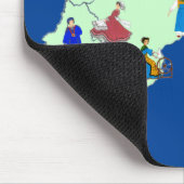 フランス，フランスの民俗デフランシュコメ マウスパッド (コーナー)