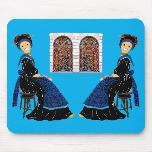 フランス,フランスの民俗デフランシュコメ マウスパッド (正面)