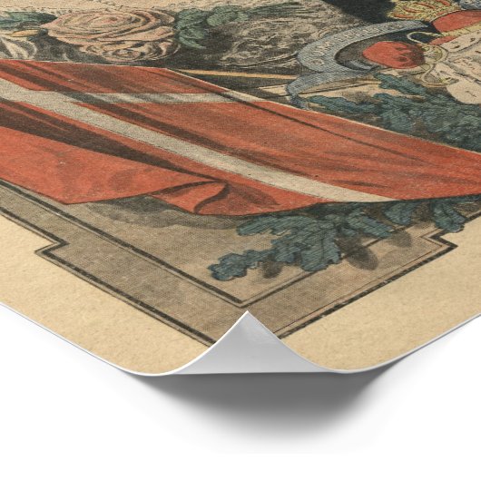 フランス、フレデリック国王とクイーンのゲスト ポスター (角)