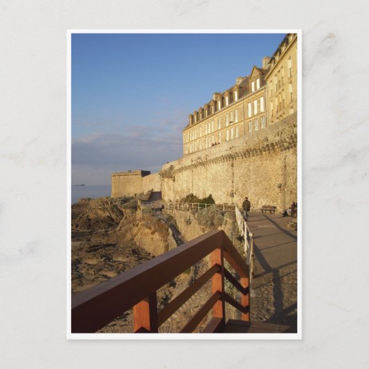 フランス，ブリタニー，サンマロ ポストカード (正面)