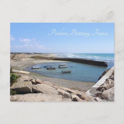 フランス，ブルターニュ，ペンハーバーアンドベイ ポストカード (正面)